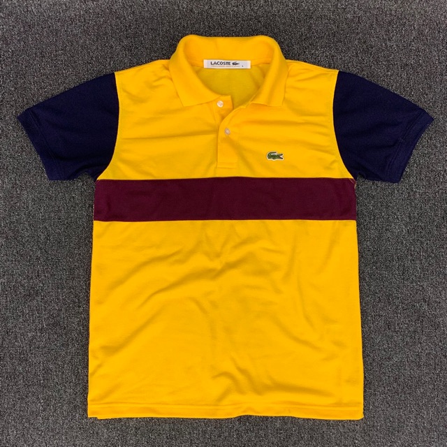 yellow lacoste polo