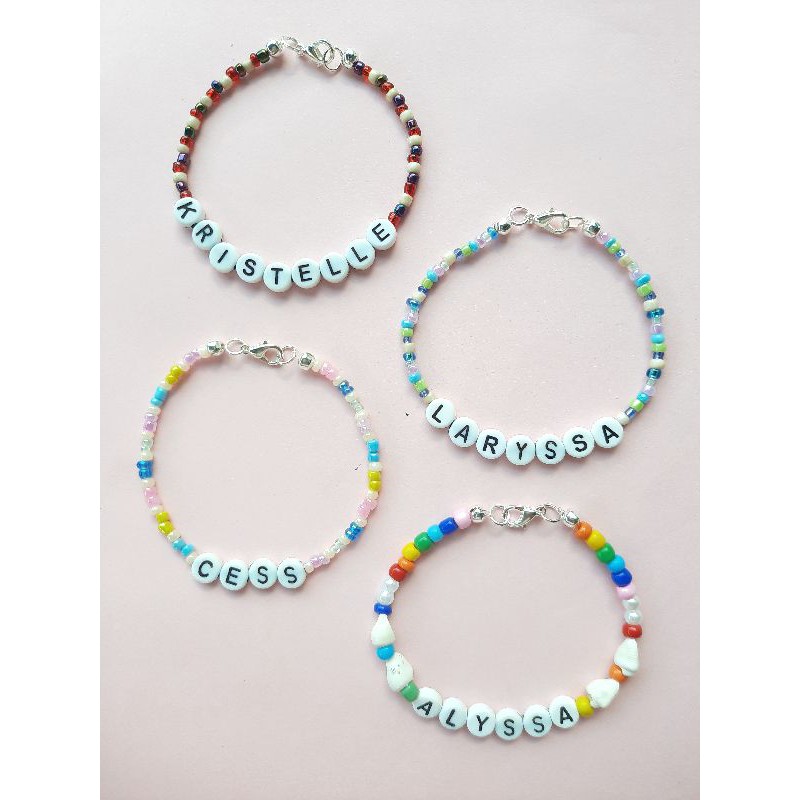Custom name beaded friendship bracelet Shopee Philippines