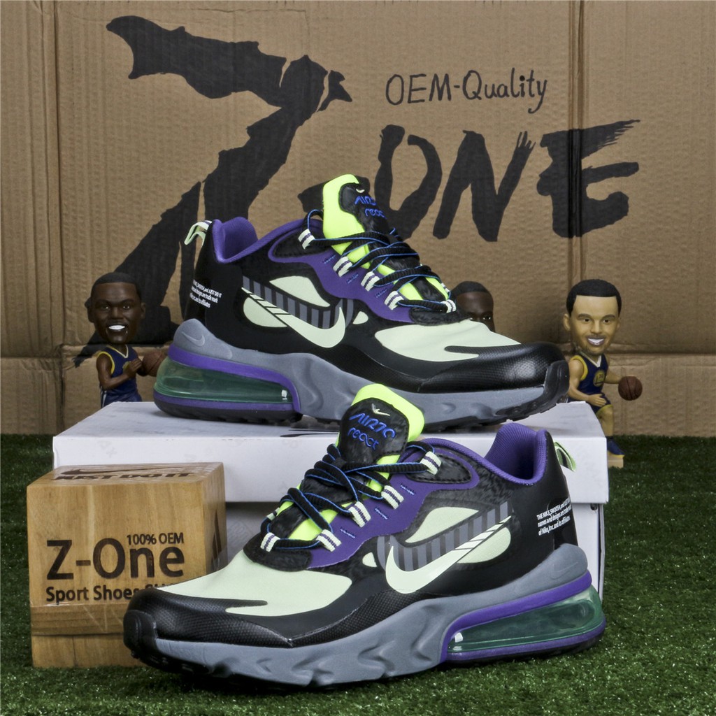 purple and green nike air max