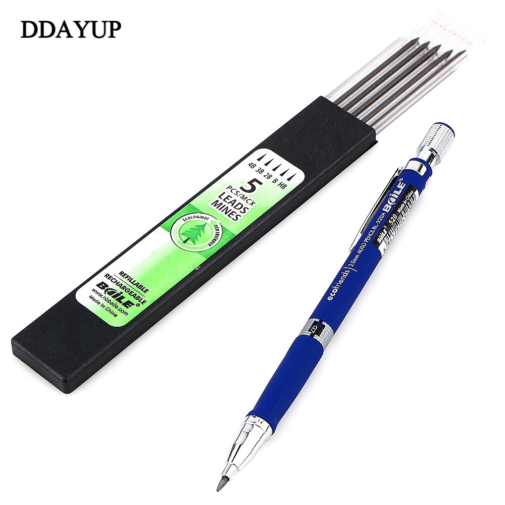 2B Lead Automatic Mechanical Pencil for Drawing Write 2mm pencil