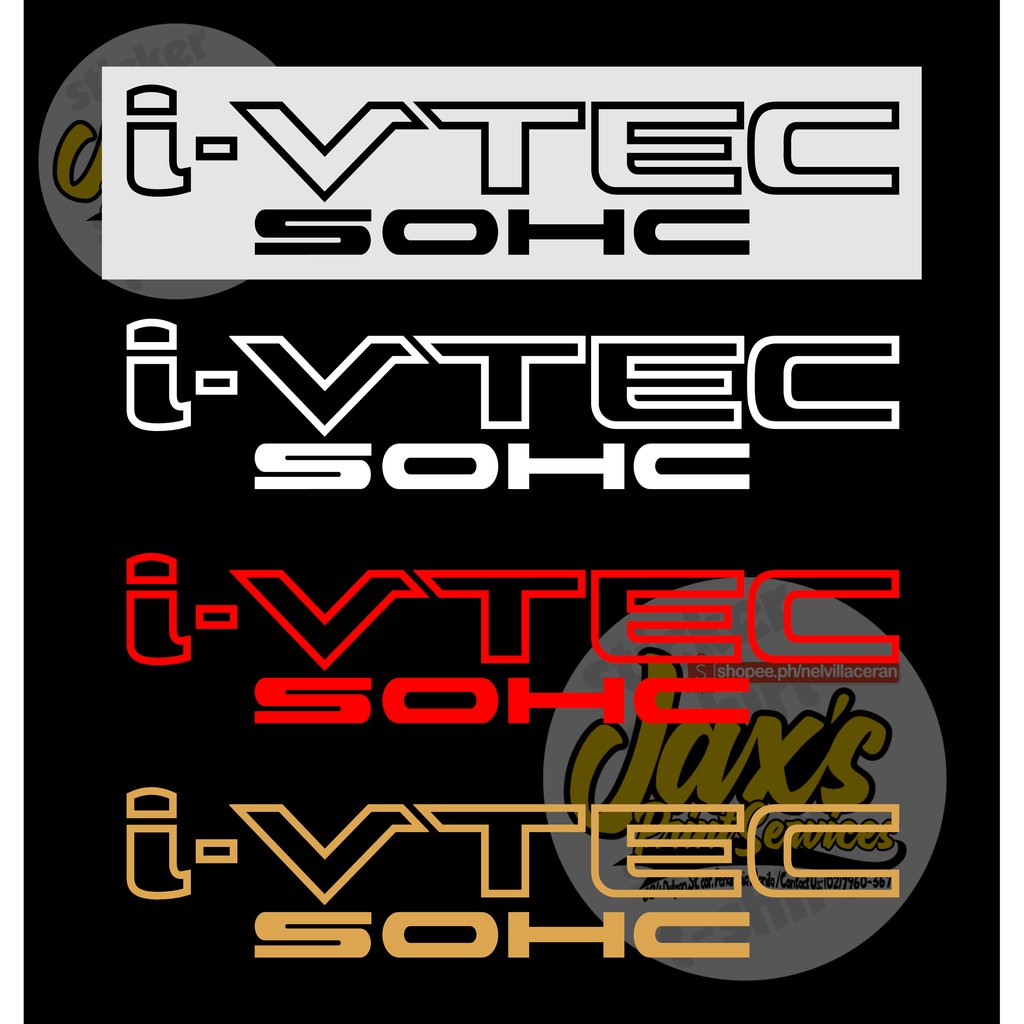 1pecs Sticker Cutting I Vtec Sohc Sticker Car Honda Brio Honda Jazz