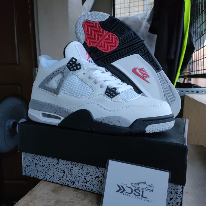 Air Jordan 4' White Cement' for Men & Women Shopee Philippines