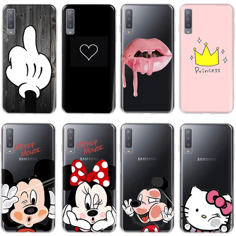 coque samsung galaxy a7 2018 silicone minnie