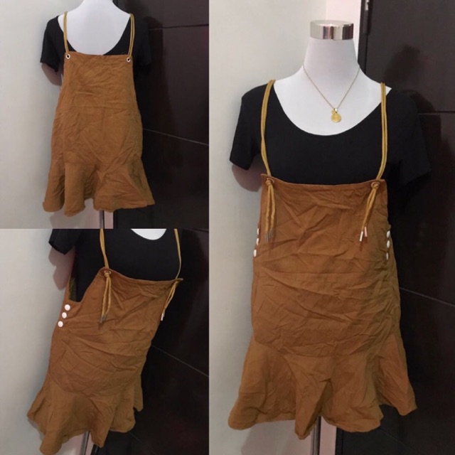 jumper dress brown