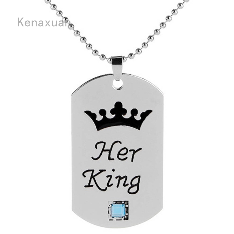 her king his queen dog tags
