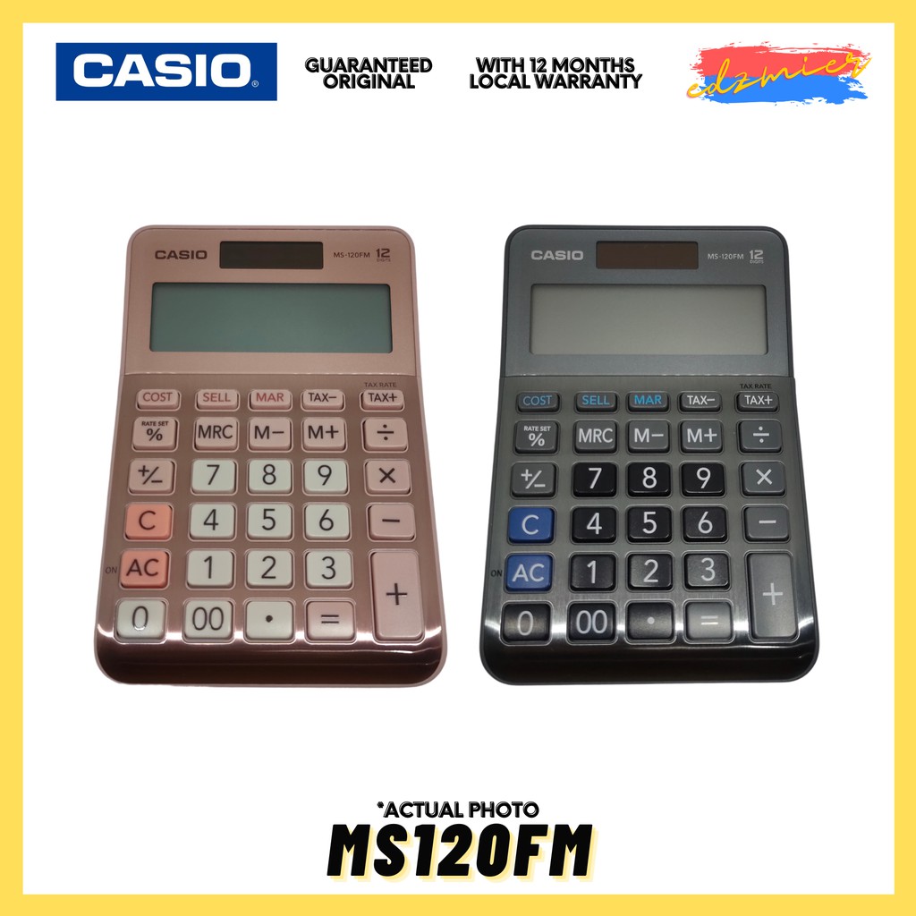 Casio Calculator MS-120 FM ORIGINAL | Shopee Philippines