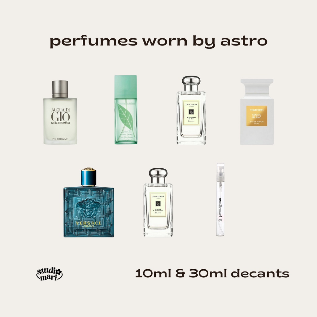 perfumes worn by astro | 10ml & 30ml decant | Shopee Philippines