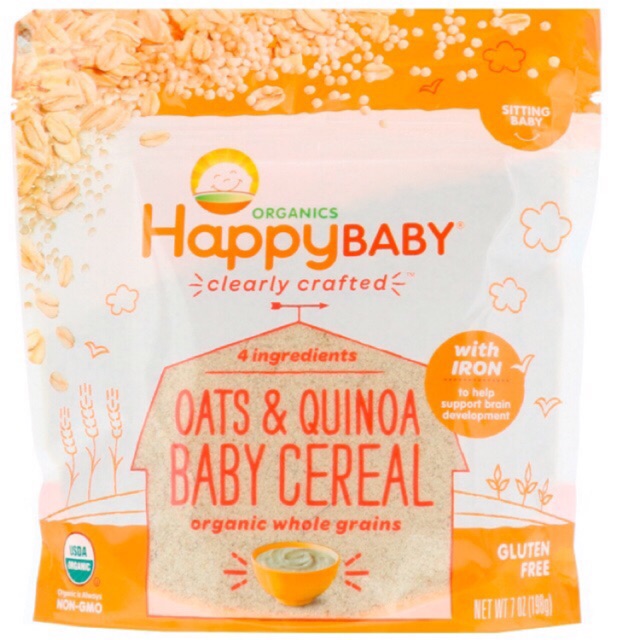Happy Baby Organic Clearly Crafted Oatmeal Organic Cereal Shopee