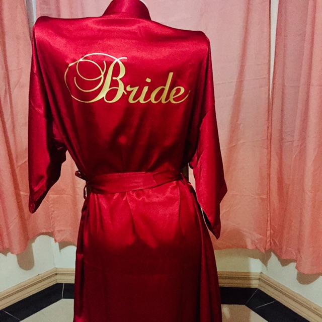 personalized bride robe