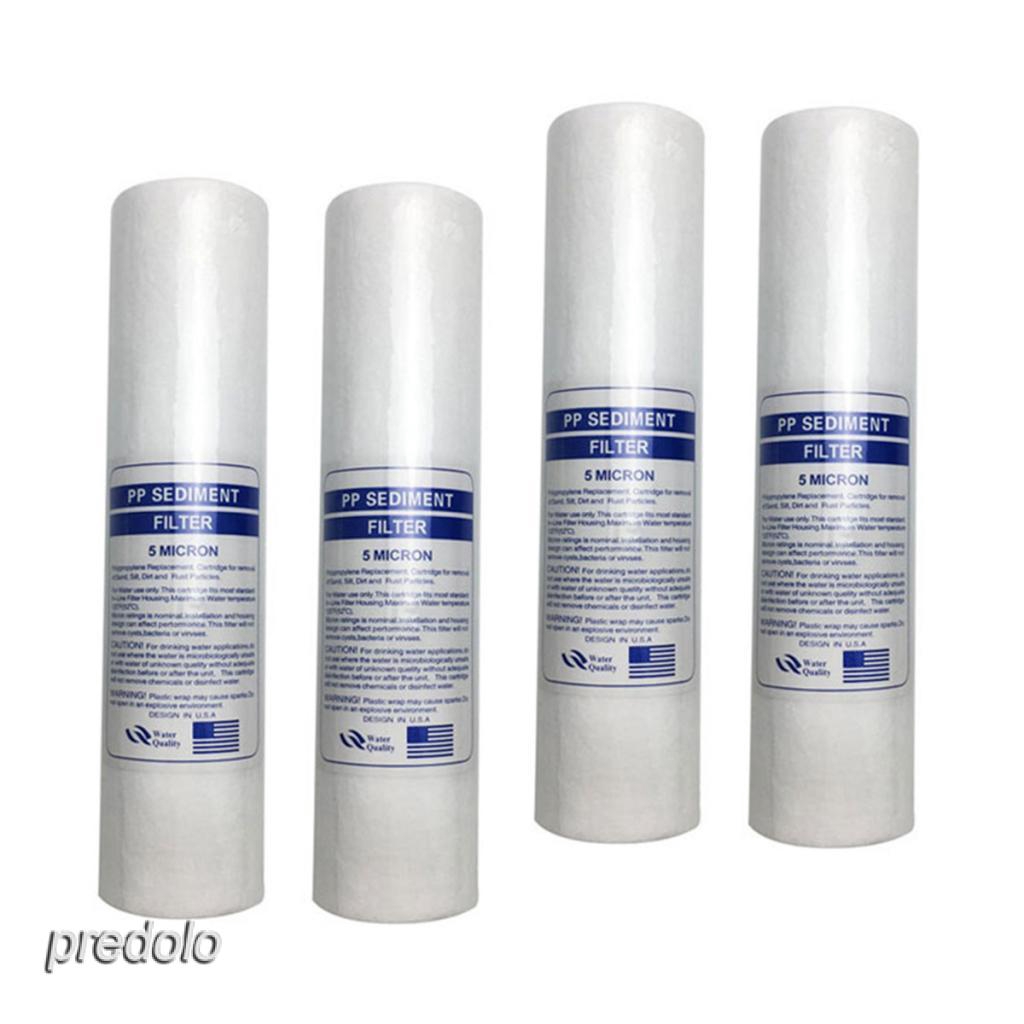4 Pieces PP Sediment Filter Replace 5Micron for Water Purifier 10inch