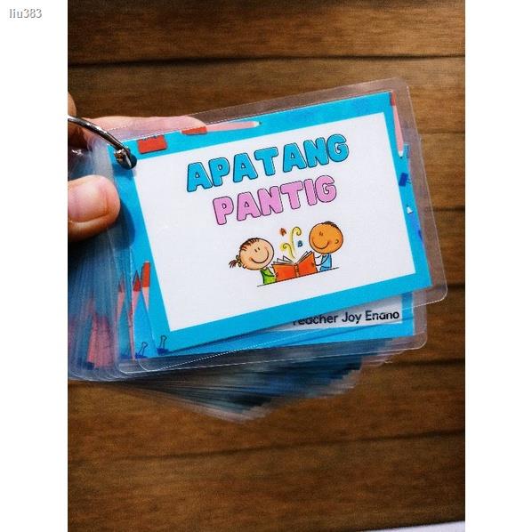 Unang Hakbang Sa Pagbasa Filipino Tagalog Mga Pantig Educational Laminated Flash Cards Reading