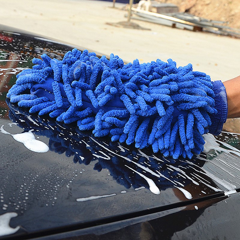 1PCS Car Wash Glove Ultrafine Fiber Chenille Microfiber Auto Care Tool