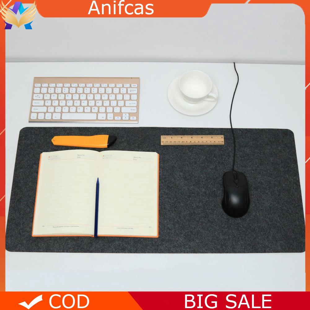 Cod Modern Table Computer Desk Mat Mouse Pad Wool Felt Laptop