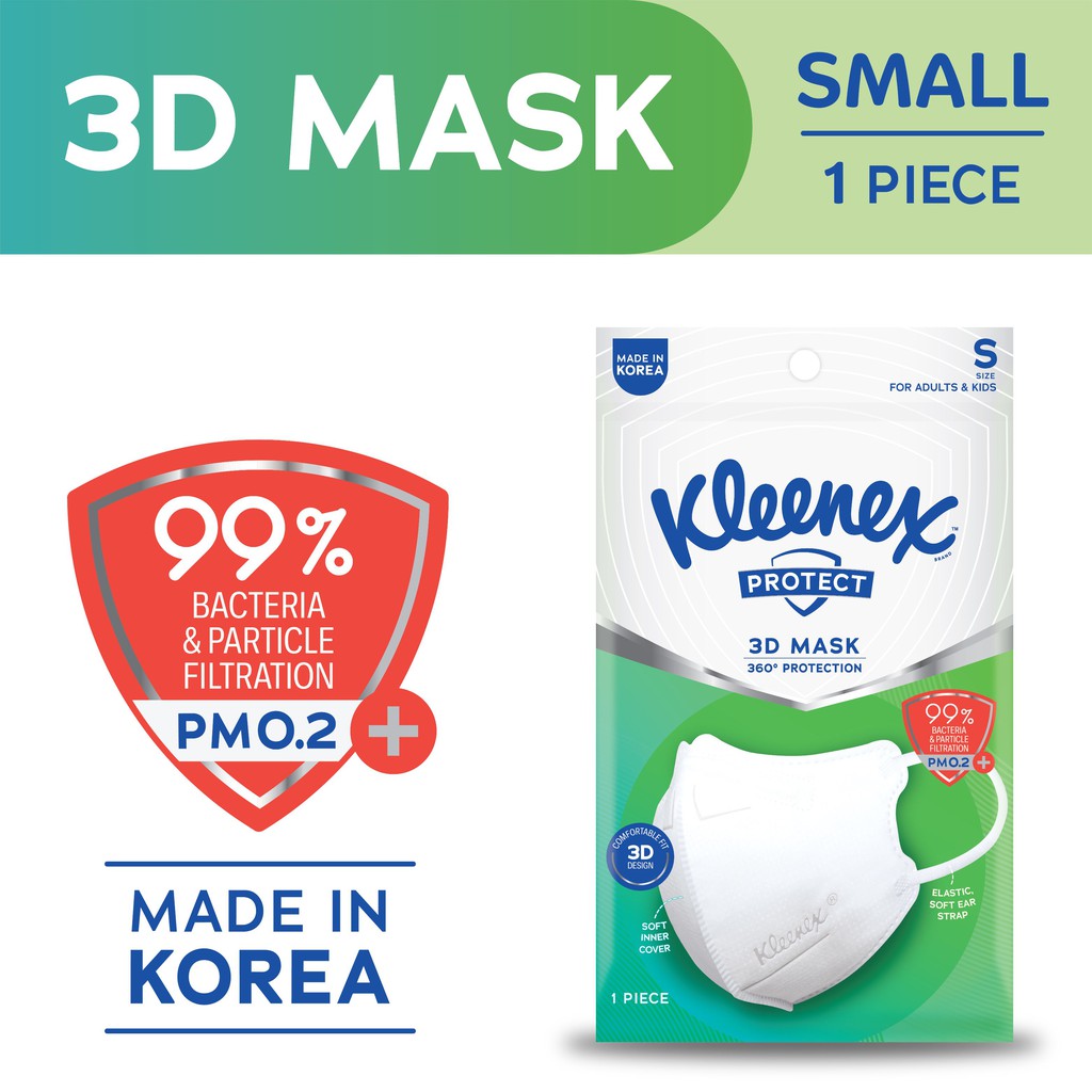 Kleenex Protect 3D Face Mask Small x 1 pack (1 mask) Shopee Philippines