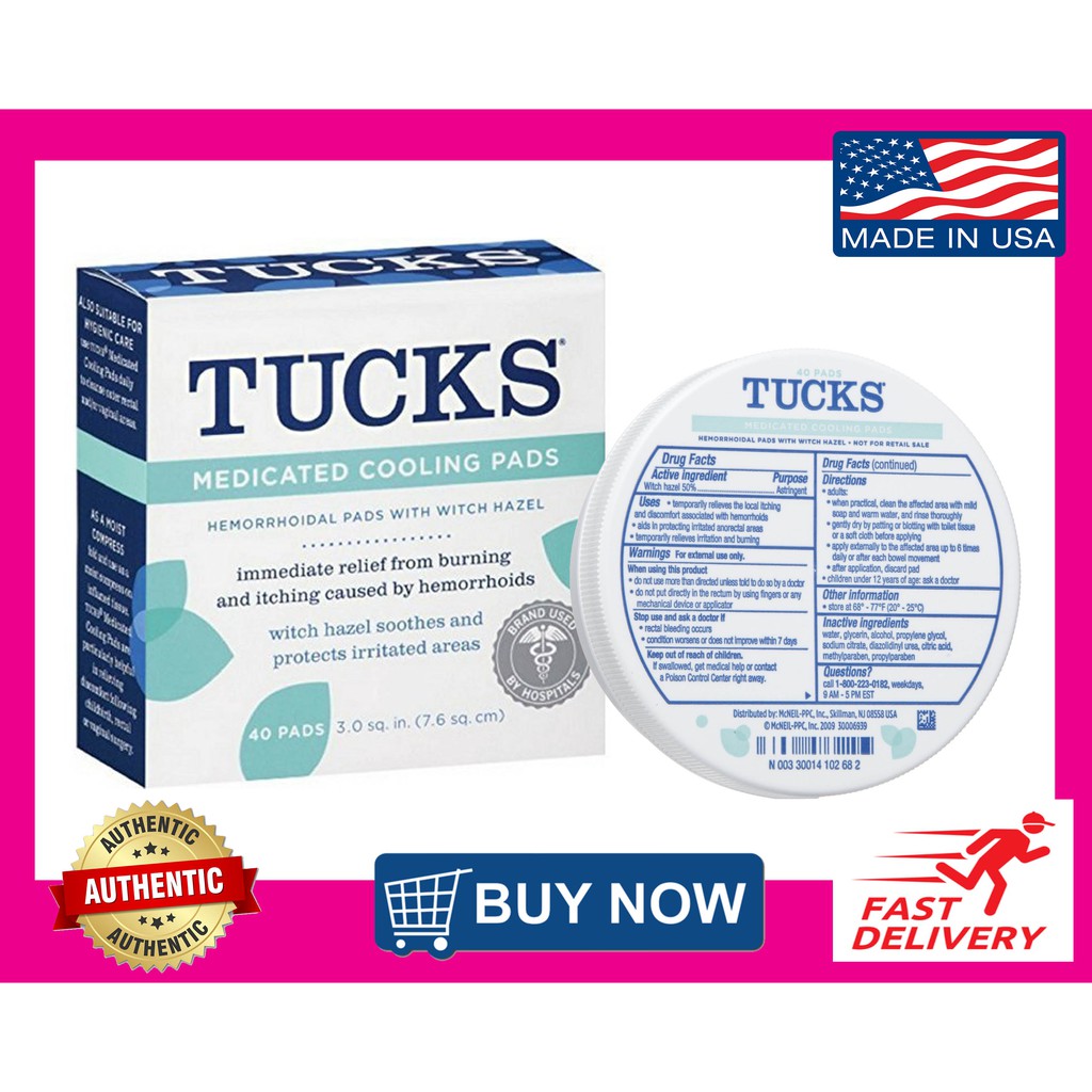 Tucks Medicated Cooling Pads Hemorrhoidal Pads With Witch Hazel