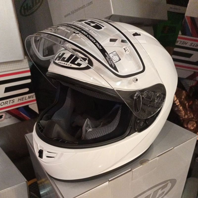 full face helmet motard W/ visor CS15 WHITE (HJC)2 Shopee Philippines