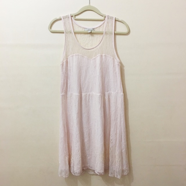 zara pink lace dress