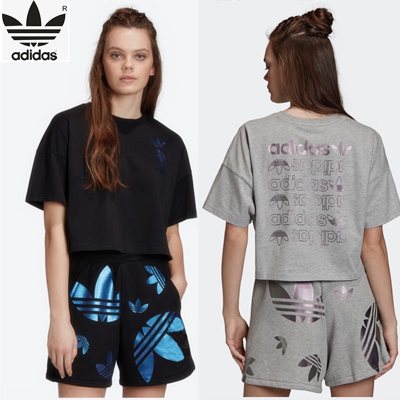 adidas shorts and shirt set women's