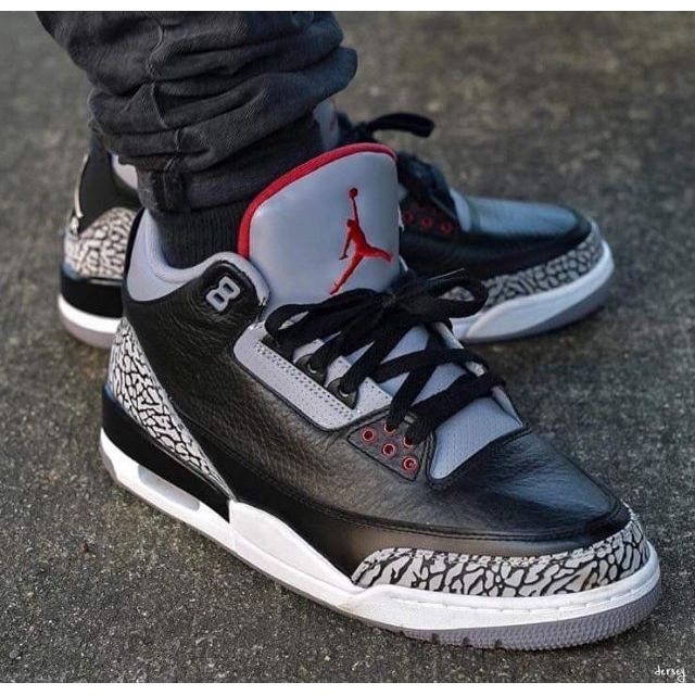 air jordan 3 black cement price