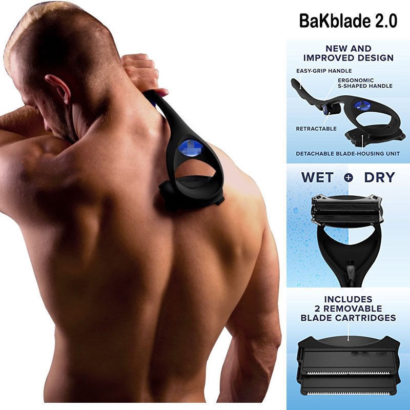 Bakblade 2 0 Mens Back Hair Remover Handle Bodyhair Remove