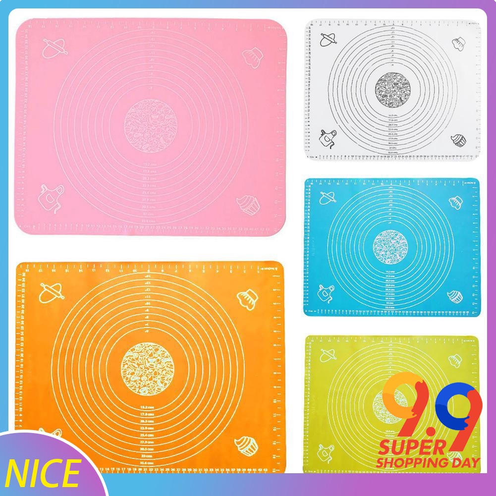 Hb Silicone Baking Mat Oven Scale Rolling Dough Pad Non Stick