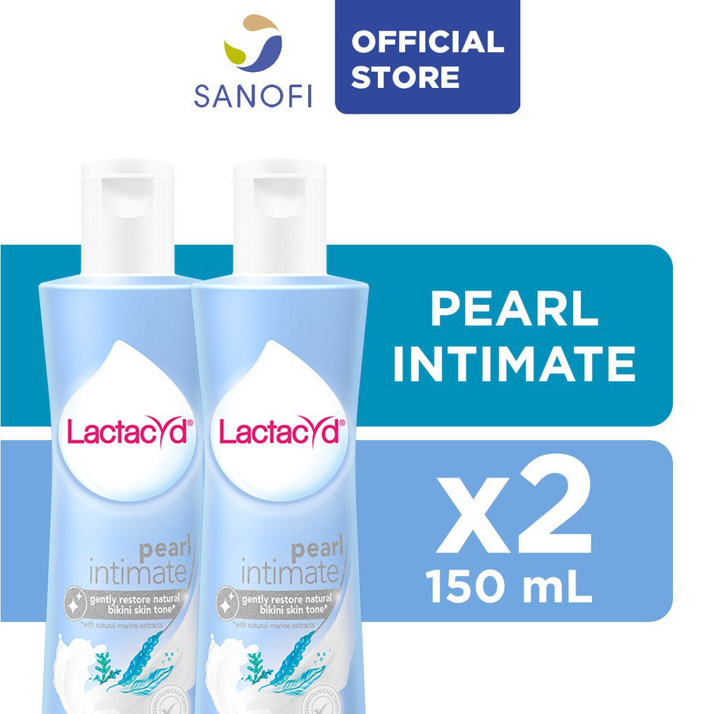 Lactacyd Feminine Wash Pearl Intimate 150ML (Bundle of 2) Shopee