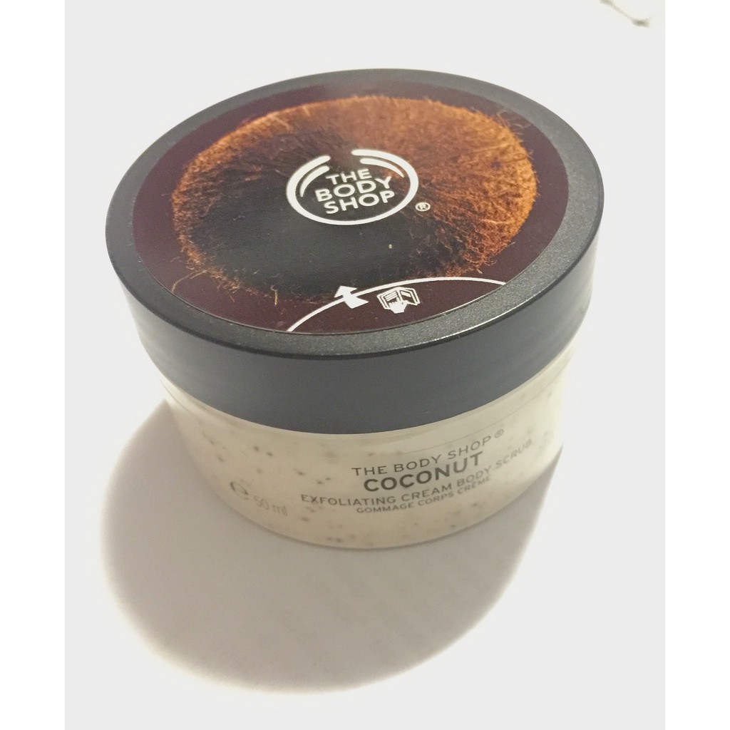 coconut exfoliating cream body scrub