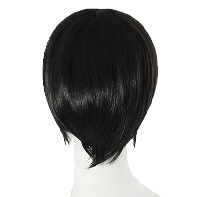 black cosplay wig