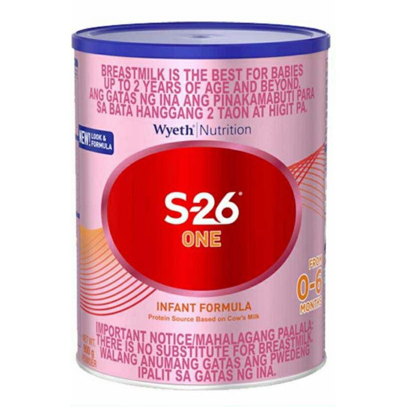 Wyeth S26 ONE 900g Infant Formula Powder Milk Drink S26 Shopee