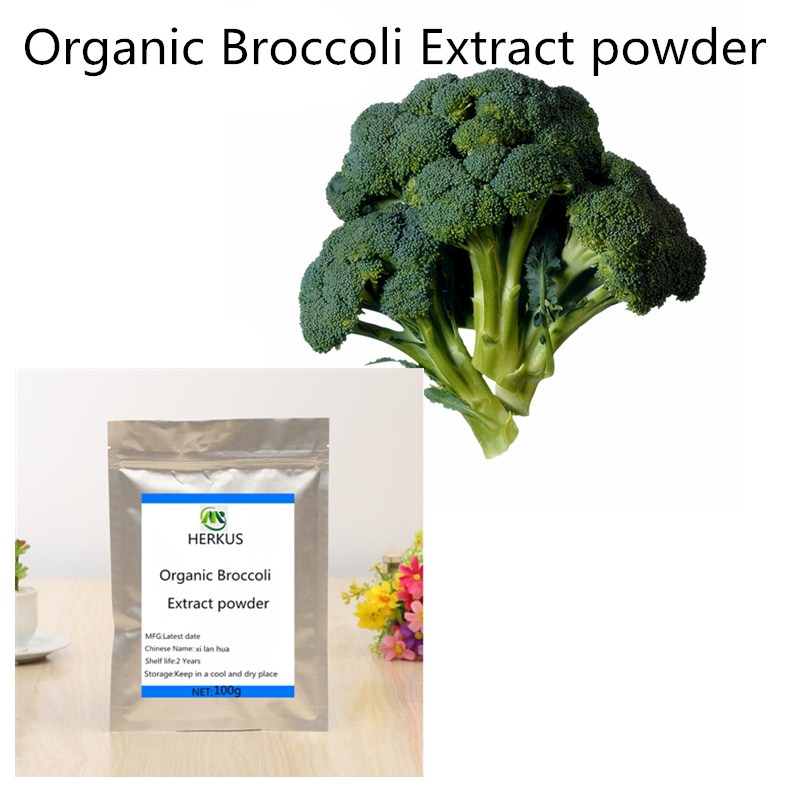 100 Natural Organic Broccoli Extract Powder, Rich In Antioxidants, Prevent Cancer, Xi Lan Hua