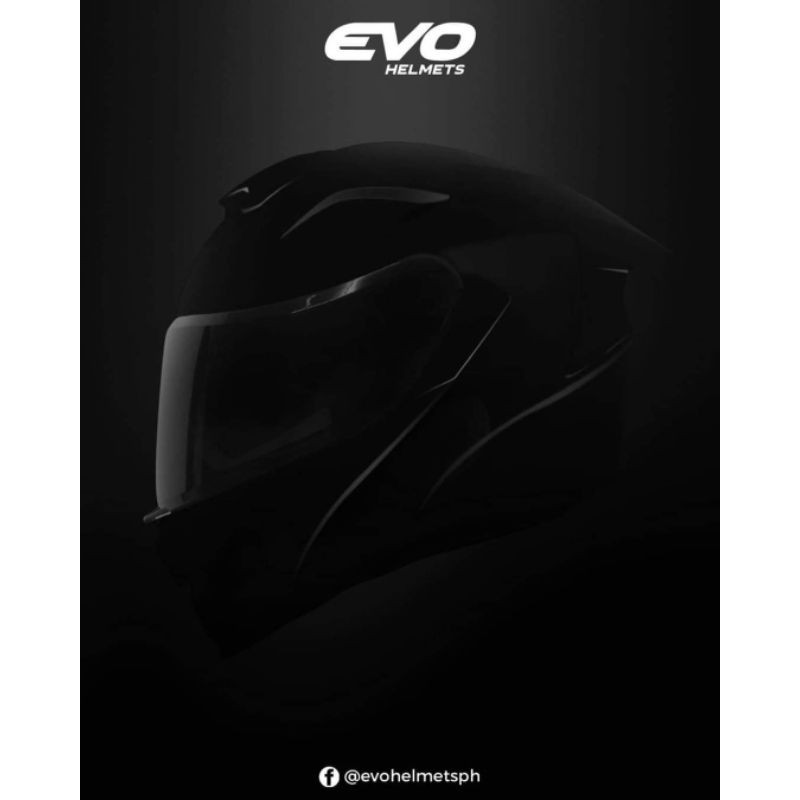 Evo Gt Pro Matte Black Full Face Helmet Shopee Philippines