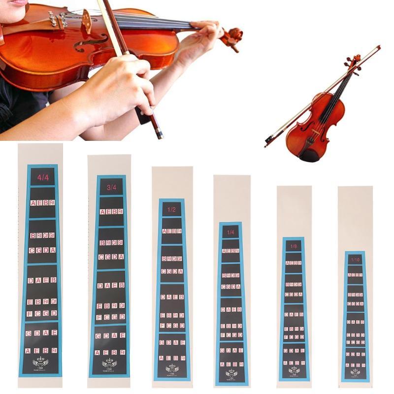 Violin Fingerboard Sticker Fretboard Note Label Fingering Chart 4/4 3/4