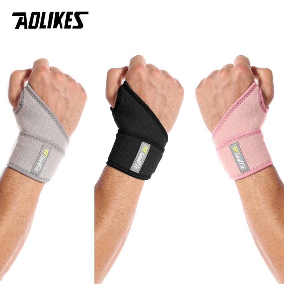 AOLIKES Wrist Guard Band Brace Support Carpal Tunnel Sprains Strain Gym