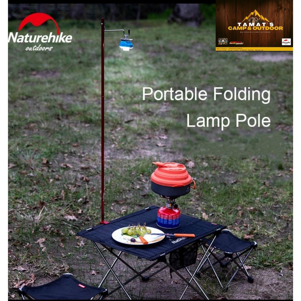 Naturehike Portable Folding Lamp Pole Ultralight Compact Aluminum Alloy