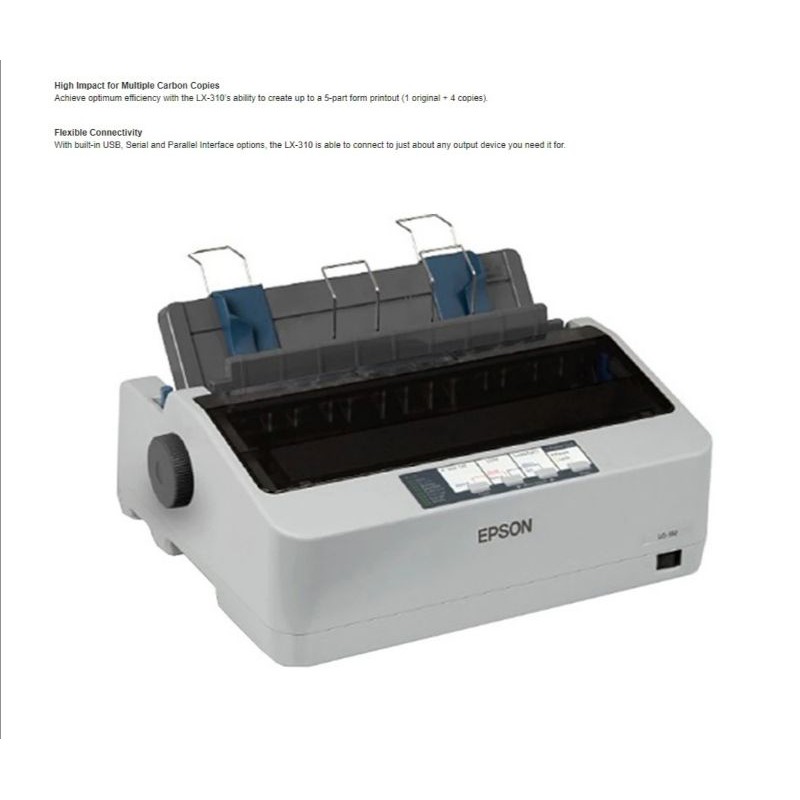 how to connect epson lx 310 printer to computer
