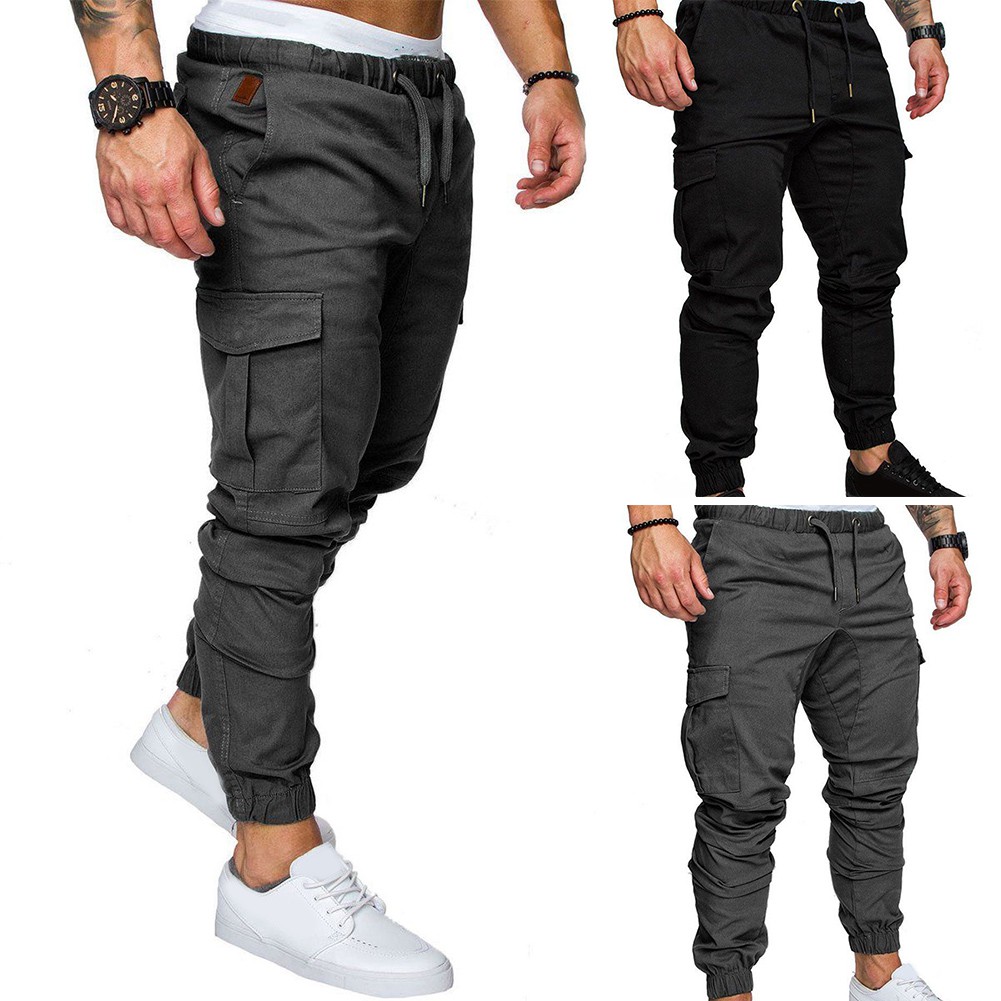 straight leg cargo trousers