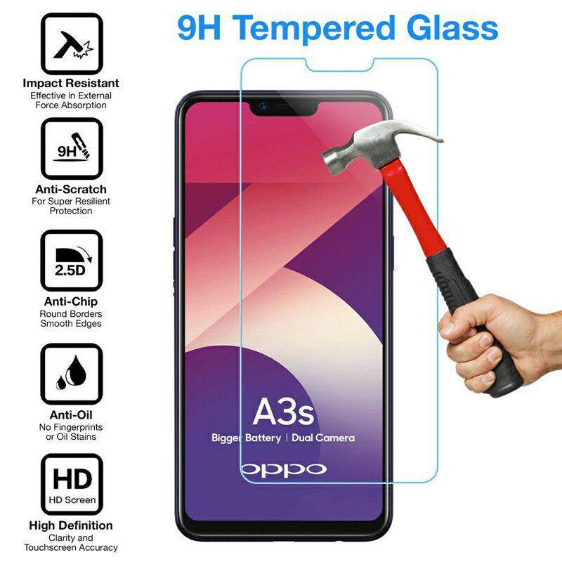 Oppo A3s A12e A12 A5s F9 F5 F7 Youth F11 Pro Realme 6 Pro Xt Reno 3 8 Pro A91 A92 9h Tempered 2730