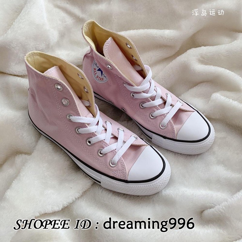 light pink canvas shoes