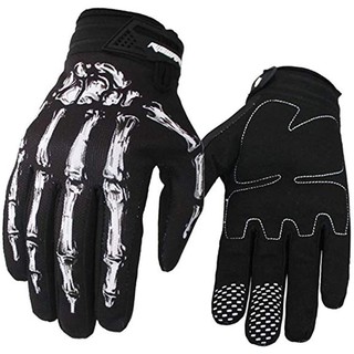skeleton cycling gloves
