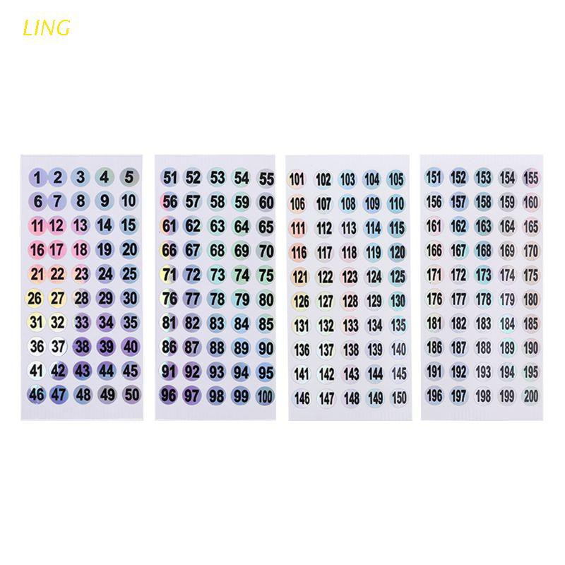 Ling 8mm Label Numbers 1 To 200 Adhesive Stickers Sign For Diy Craft Self Adhesive Tags Sticker Home School Office Decoration Shopee Philippines
