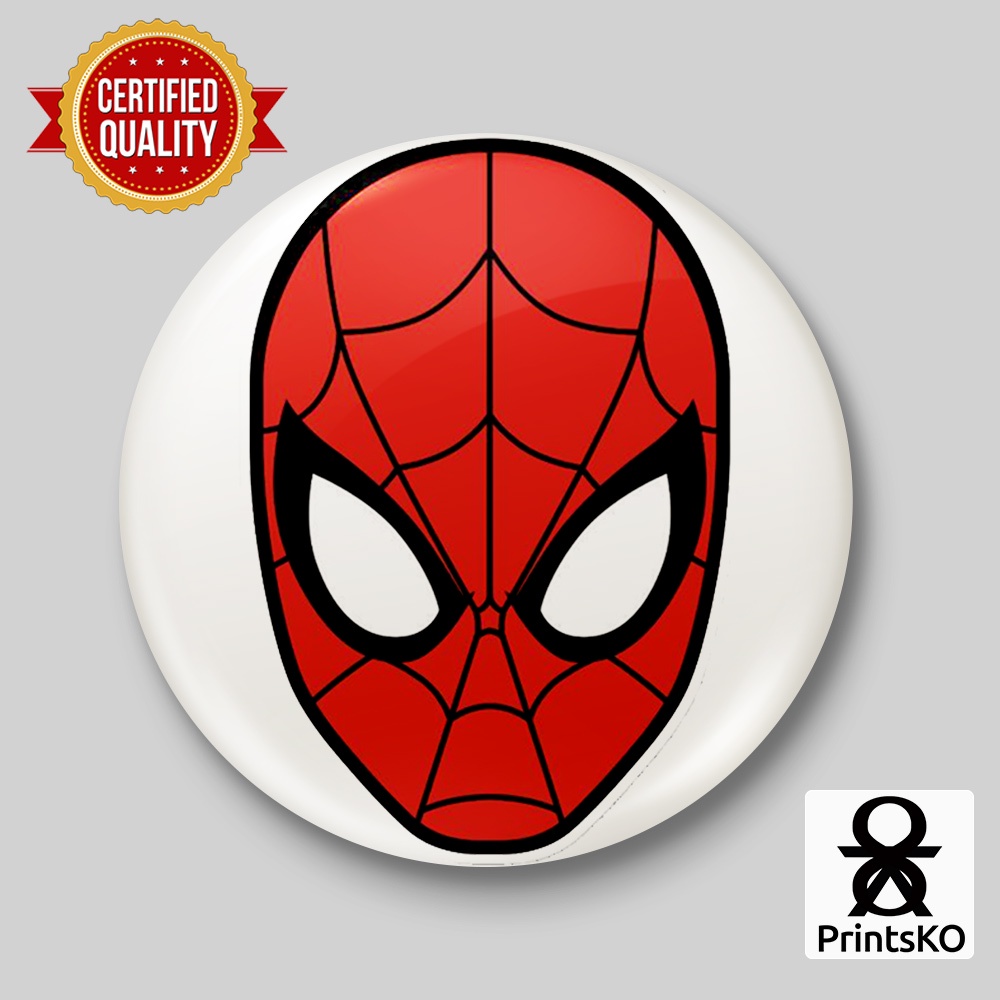 Spiderman Badge or Button Pin - Spider Man Design | Shopee Philippines