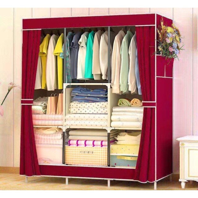 88130 BIG Multifunction Cloth Wardrobe Storage Shopee
