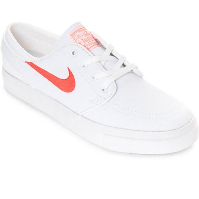 janoski white orange