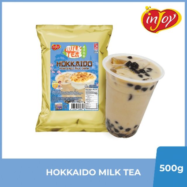 InJoy Hokkaido Milk Tea 500g | Instant Powdered Milk Tea Drink | Shopee