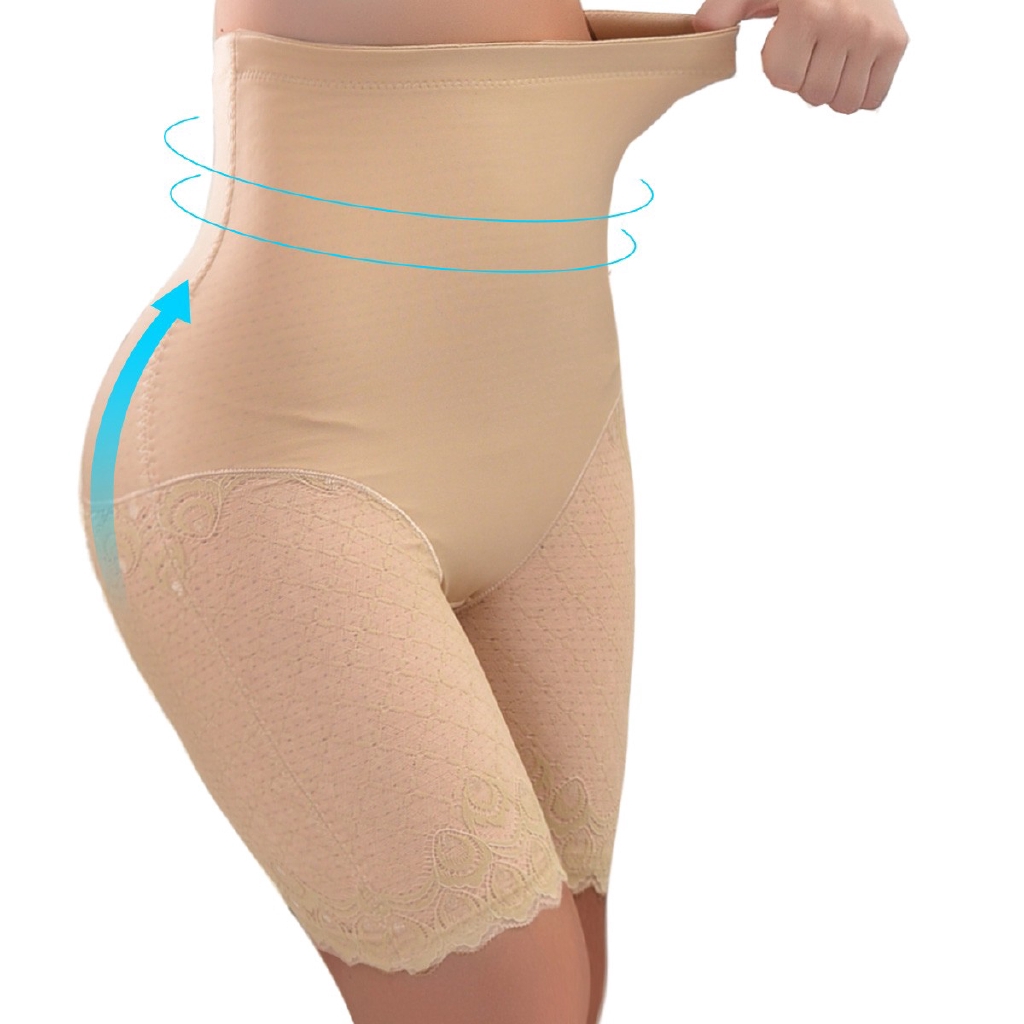 high waist shaping shorts plus size