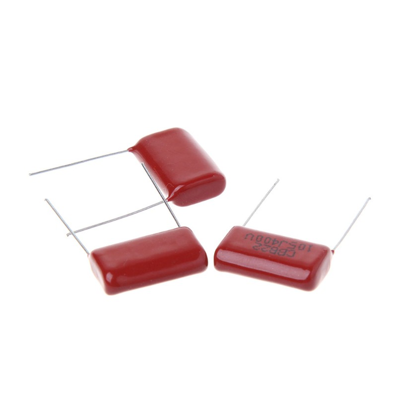 10pcs CBB22 105J 400V Metallized Film Capacitors 1UF P20mm Thin Film