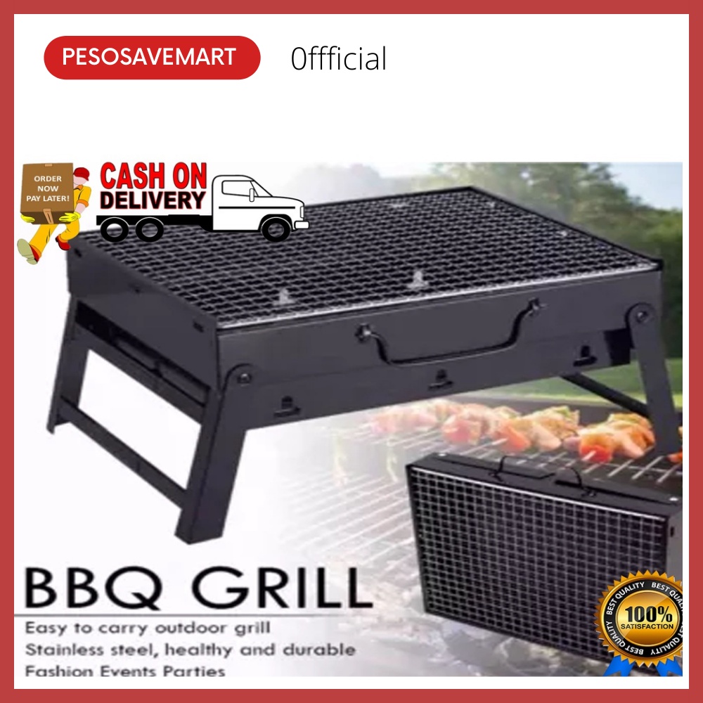 BBQ Rack With Handle BBQ Grill Stainless Steel Barbecue Rack Portable