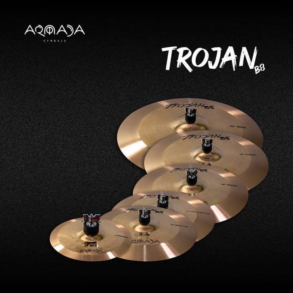 Armada Trojan B8 Cymbals Set ( 20 Ride, 18 Crash, 16 Crash, 14 Hihat