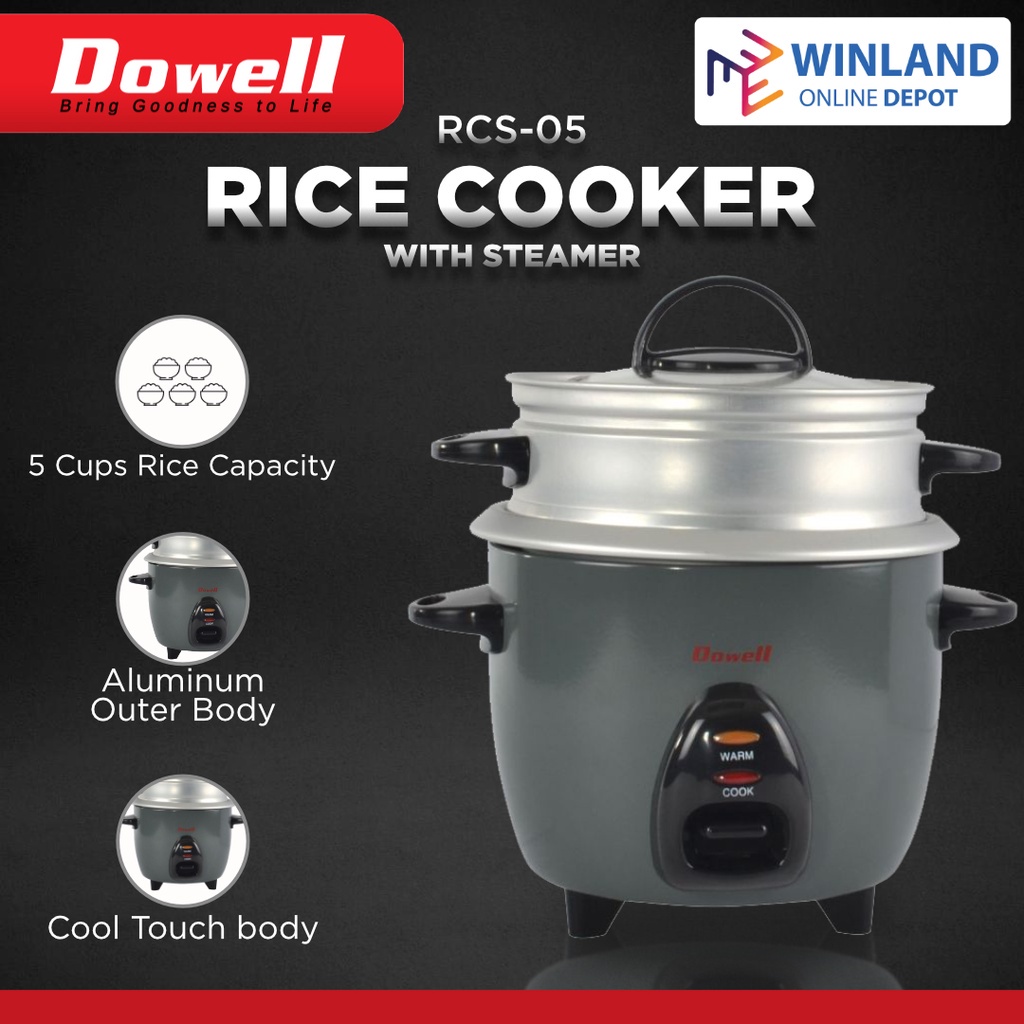 Dowell Original 5 cups Rice Cooker with Steamer RCS05 *Winland