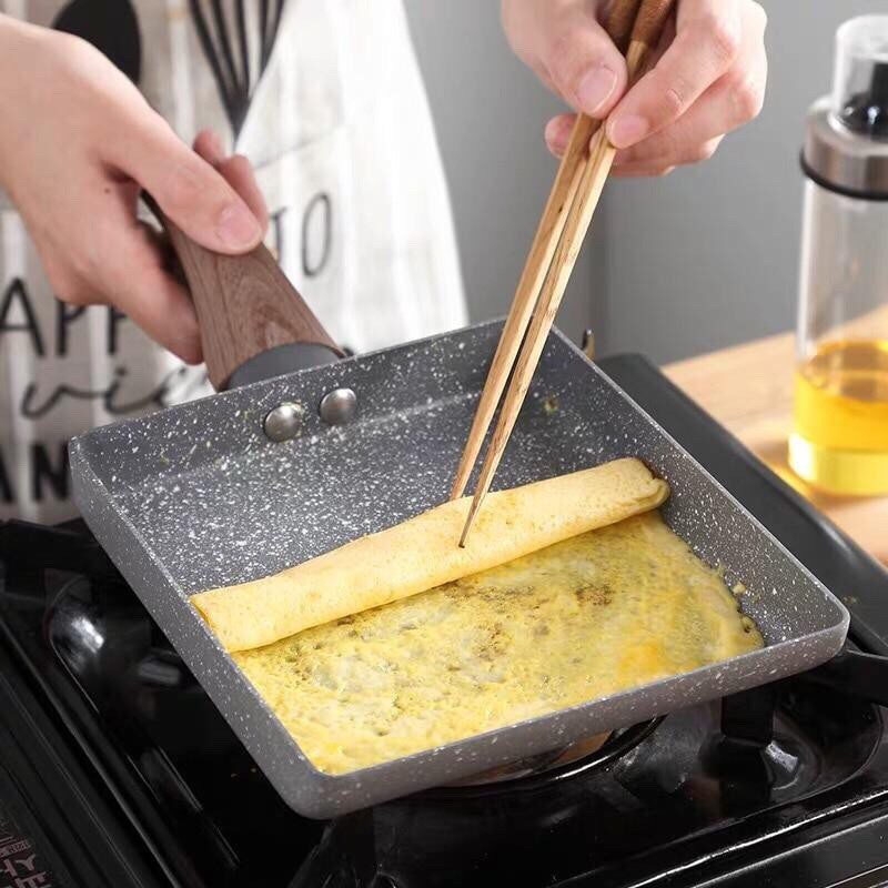 Non stick Japanese rectangular egg frying pan Shopee Philippines